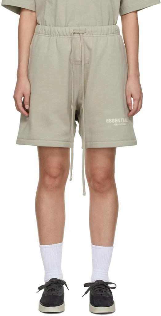 商品Essentials|Green Fleece Shorts,价格¥554,第1张图片