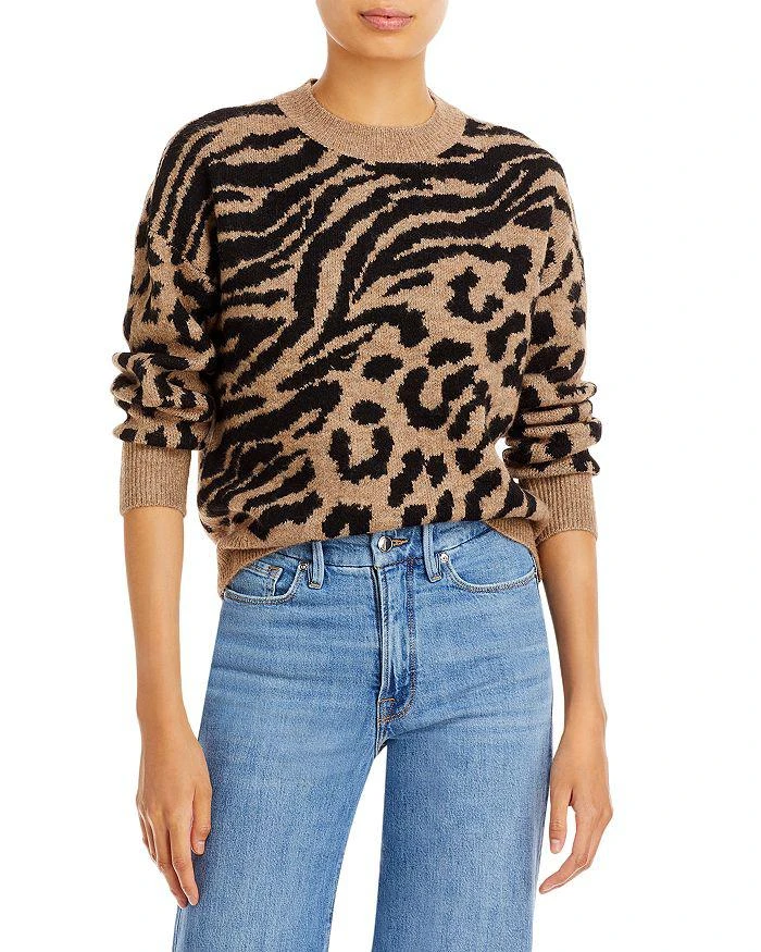 商品AQUA|Mixed Animal Print Sweater - 100% Exclusive,价格¥199,第1张图片