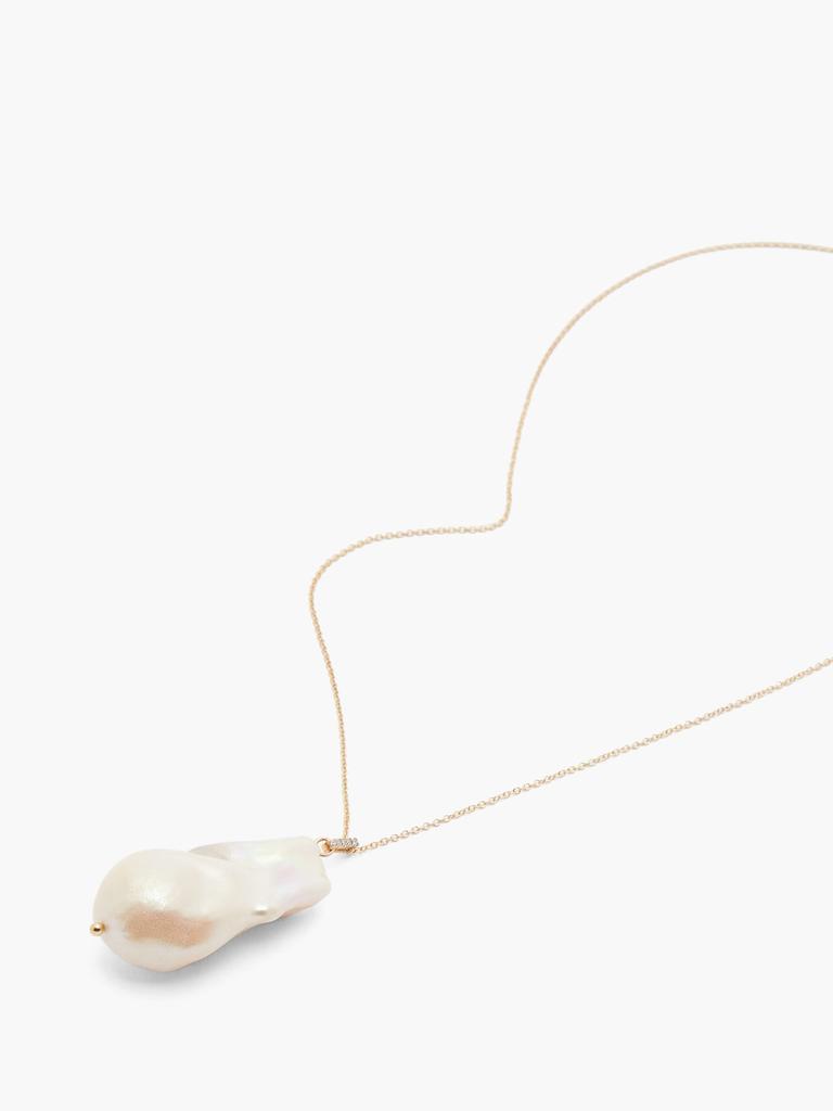 商品MATEO|Diamond, baroque pearl & 14kt gold necklace,价格¥4113,第4张图片详细描述