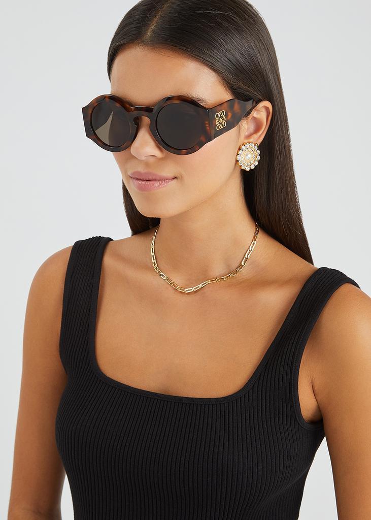 商品Yves Saint Laurent|SL480 tortoiseshell square-frame sunglasses,价格¥1629,第6张图片详细描述