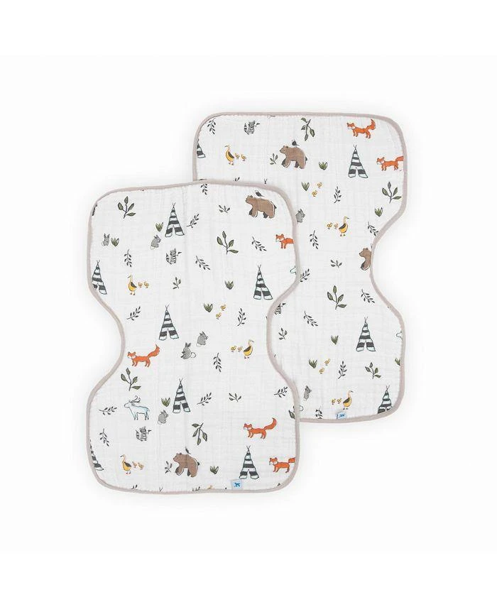 商品Little Unicorn|Unisex Cotton Muslin Burp Cloths, 2 Pack - Baby,价格¥151,第1张图片