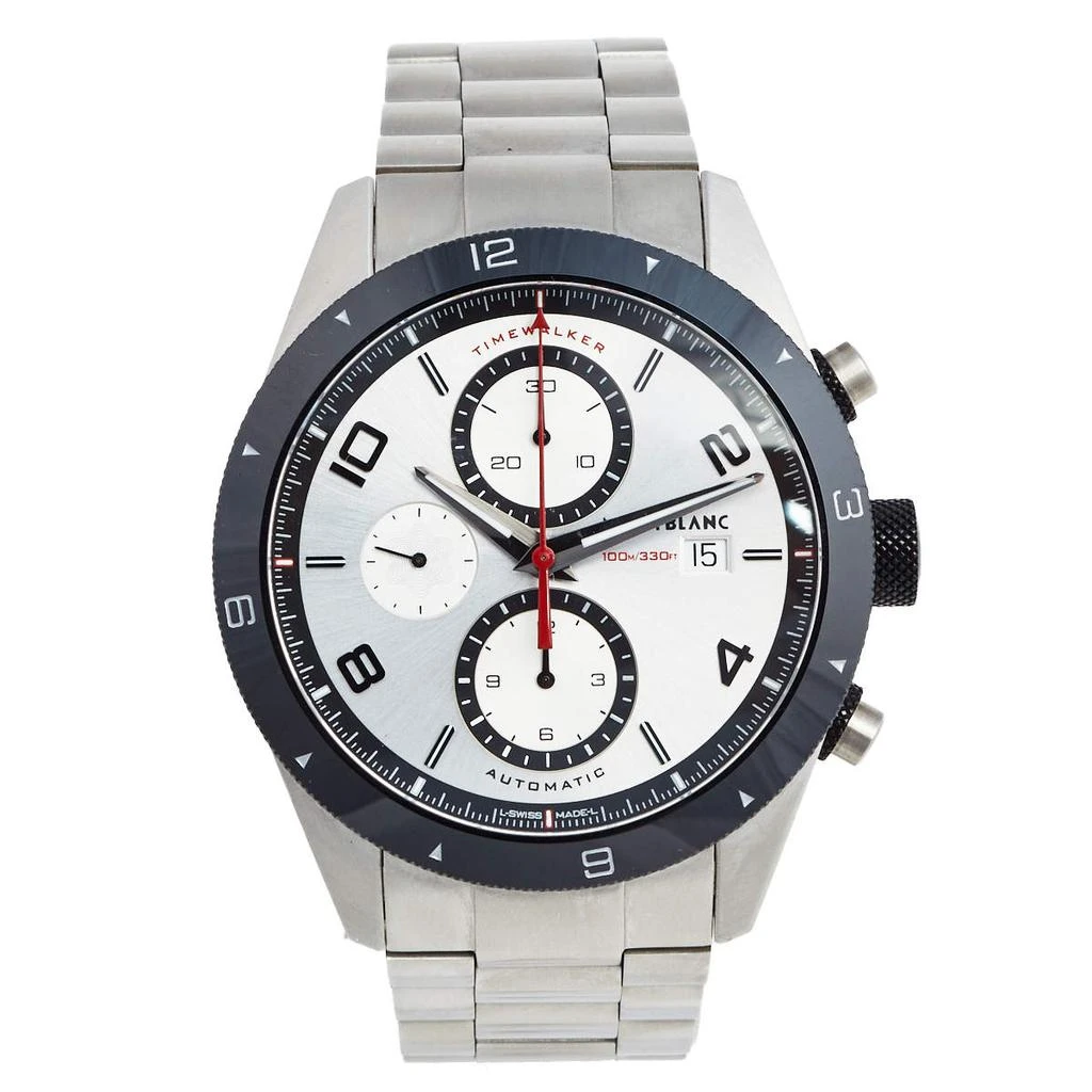 商品[二手商品] MontBlanc|Montblanc Silver Stainless Steel Ceramic Timewalker Chronograph 116099 Men's Wristwatch 43 mm,价格¥9992,第1张图片