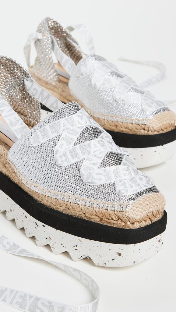【関税送料込】☆Stella McCartney☆Gaia Platform Espadrilles Women Silver Gaia Platform Espadrilles | Stella McCartney US