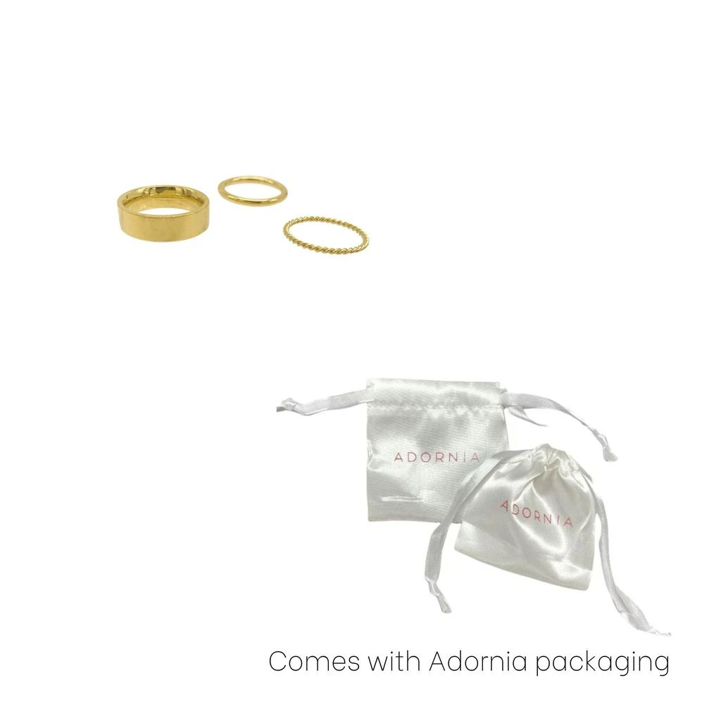 商品ADORNIA|Stacking Band Set gold,价格¥177,第5张图片详细描述