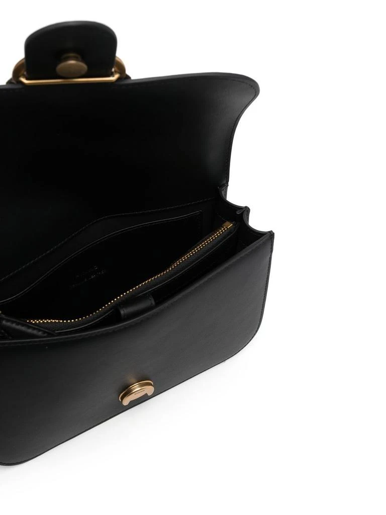 商品PINKO|Pinko women's black leather shoulder bag,价格¥2827,第5张图片详细描述