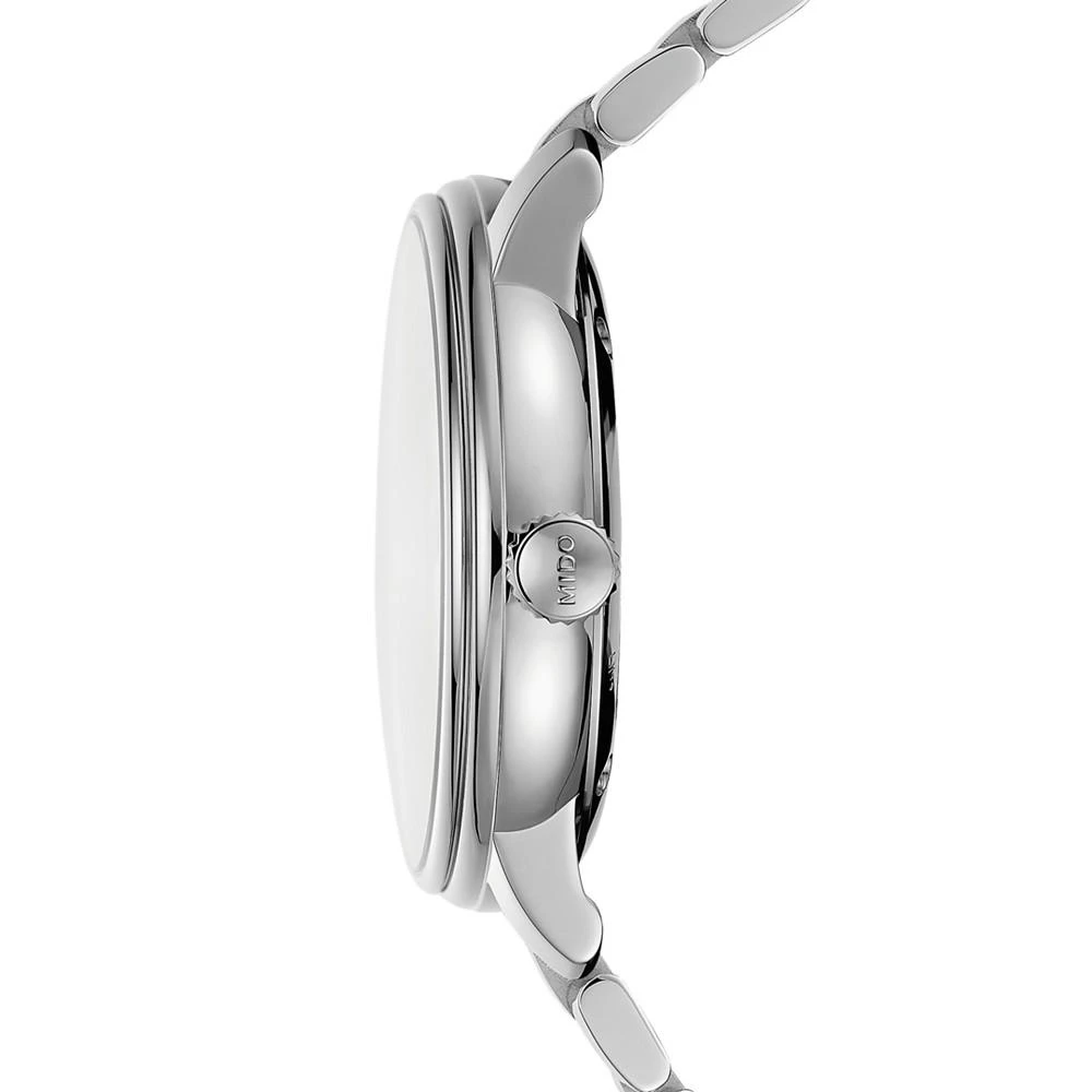 商品MIDO|Men's Swiss Automatic Baroncelli III Stainless Steel Bracelet Watch 40mm,价格¥7570,第2张图片详细描述