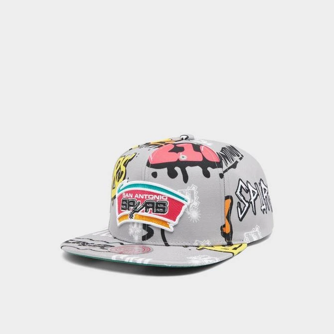 商品Mitchell and Ness|Mitchell & Ness San Antonio Spurs NBA Sticker Pack Hardwood Classics Snapback Hat,价格¥186,第2张图片详细描述