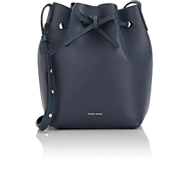 商品Mansur Gavriel|Mini Bucket Bag 藏蓝Mini包,价格¥4537,第1张图片