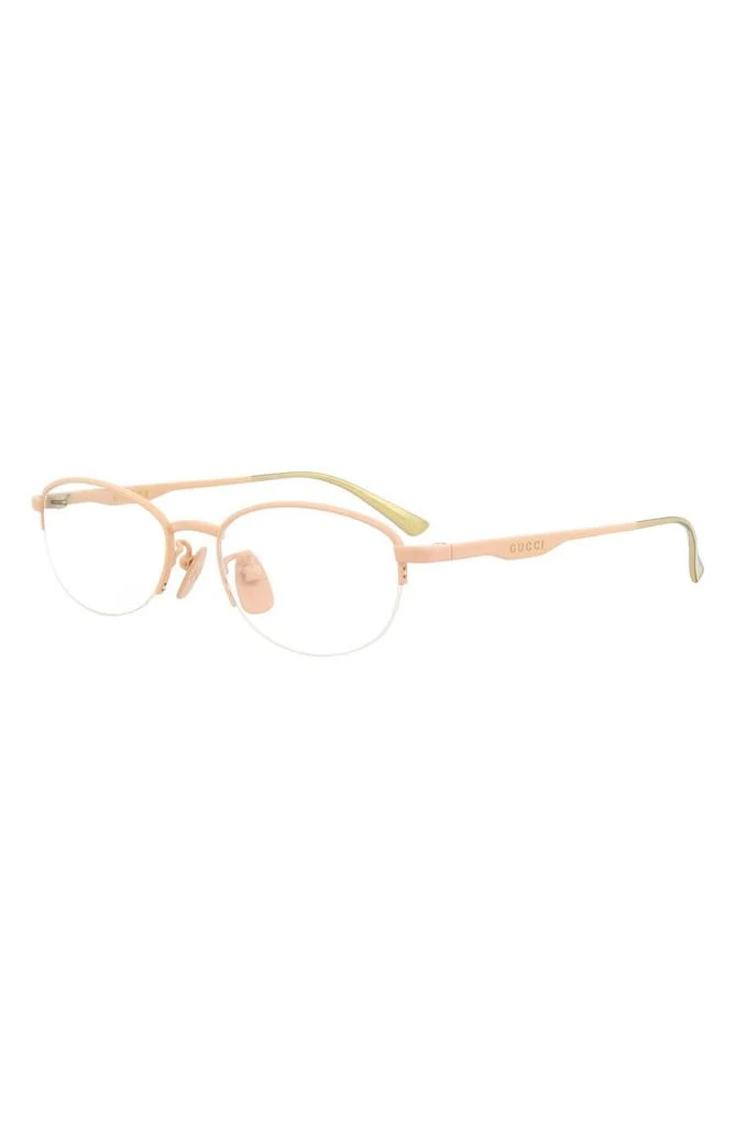 商品Gucci|53mm Oval Optical Frames,价格¥2214,第2张图片详细描述