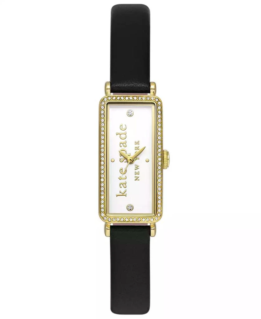 商品Kate Spade|Women's Rosedale Three Hand Black Pro-Planet Leather Watch 32mm,价格¥1188,第1张图片