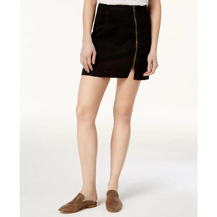 商品Free People|This Way Or That Cotton Zip Mini Skirt,价格¥135,第1张图片