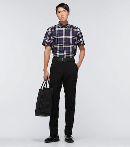 商品Burberry|Caxton格纹短袖衬衫,价格¥4787,第2张图片详细描述