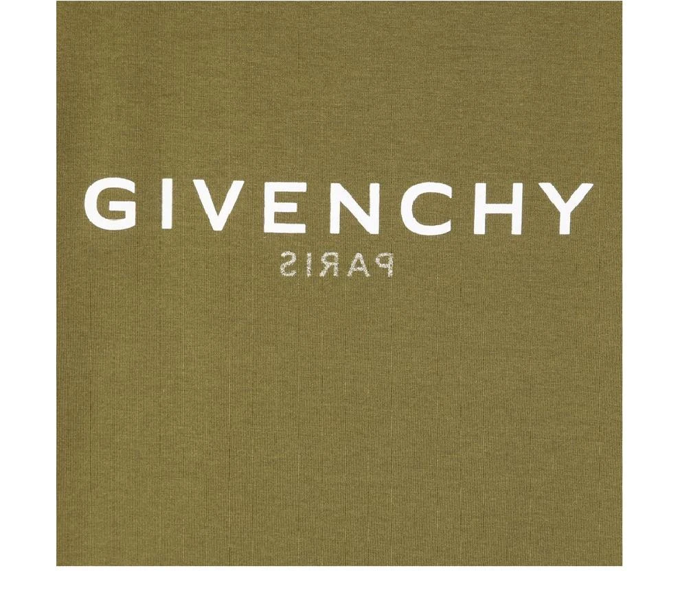 商品Givenchy|大童款 军绿色logo印花T恤 仅剩12A码【香港仓极速发货】,价格¥1173,第2张图片详细描述