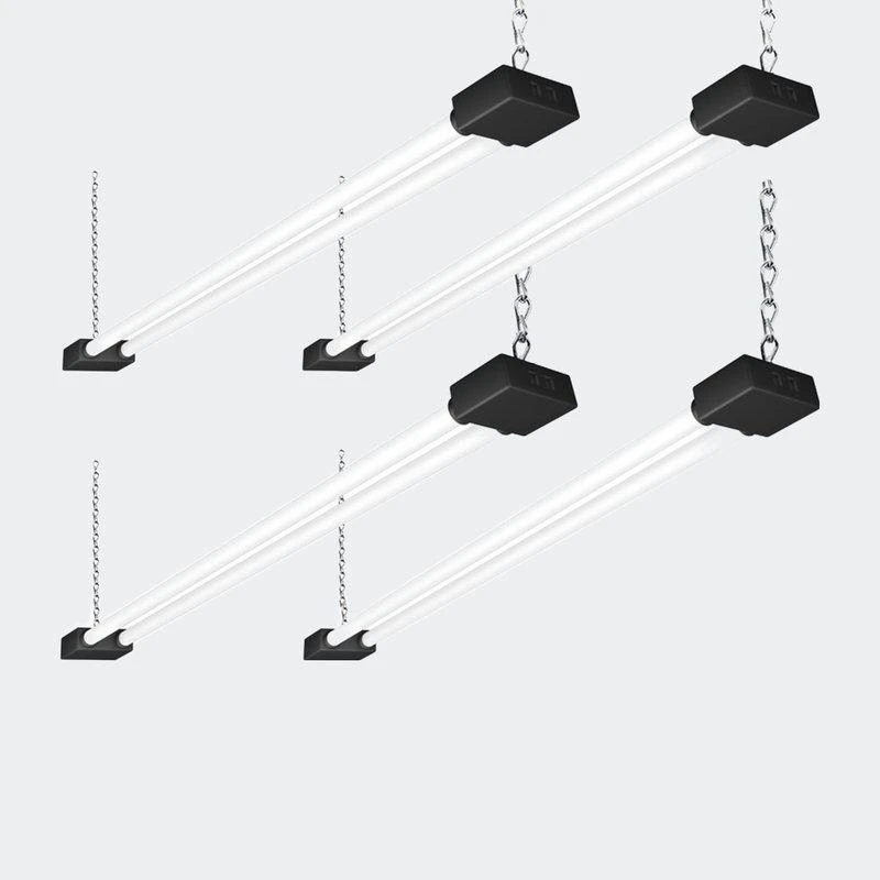商品Defong|4-Pack 4FT Linkable Black LED Shop Lights,价格¥370,第1张图片