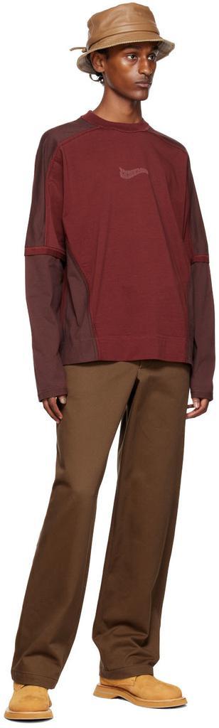 商品Jacquemus|Red Le Papier 'Le T-Shirt Crema' Long Sleeve T-Shirt,价格¥1248,第6张图片详细描述