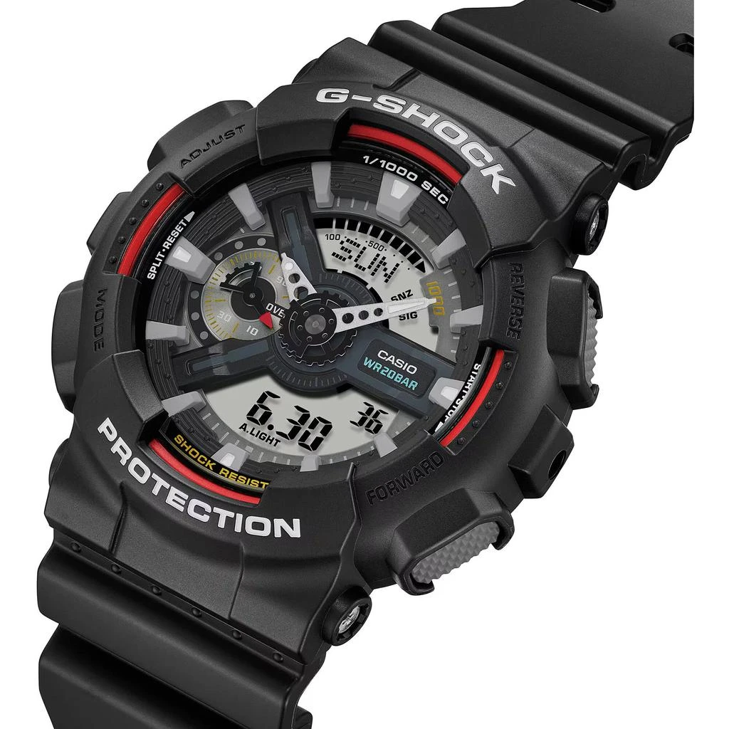 商品Casio|Casio Men's Watch - G-Shock World Time Black and Grey Ana-Digi Dial Strap | GA110RL-1A,价格¥703,第2张图片详细描述