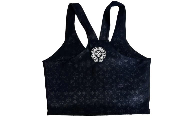 商品[国内直发] Chrome Hearts|网球暗纹提花工字背心 女款 黑色,价格¥6452,第1张图片