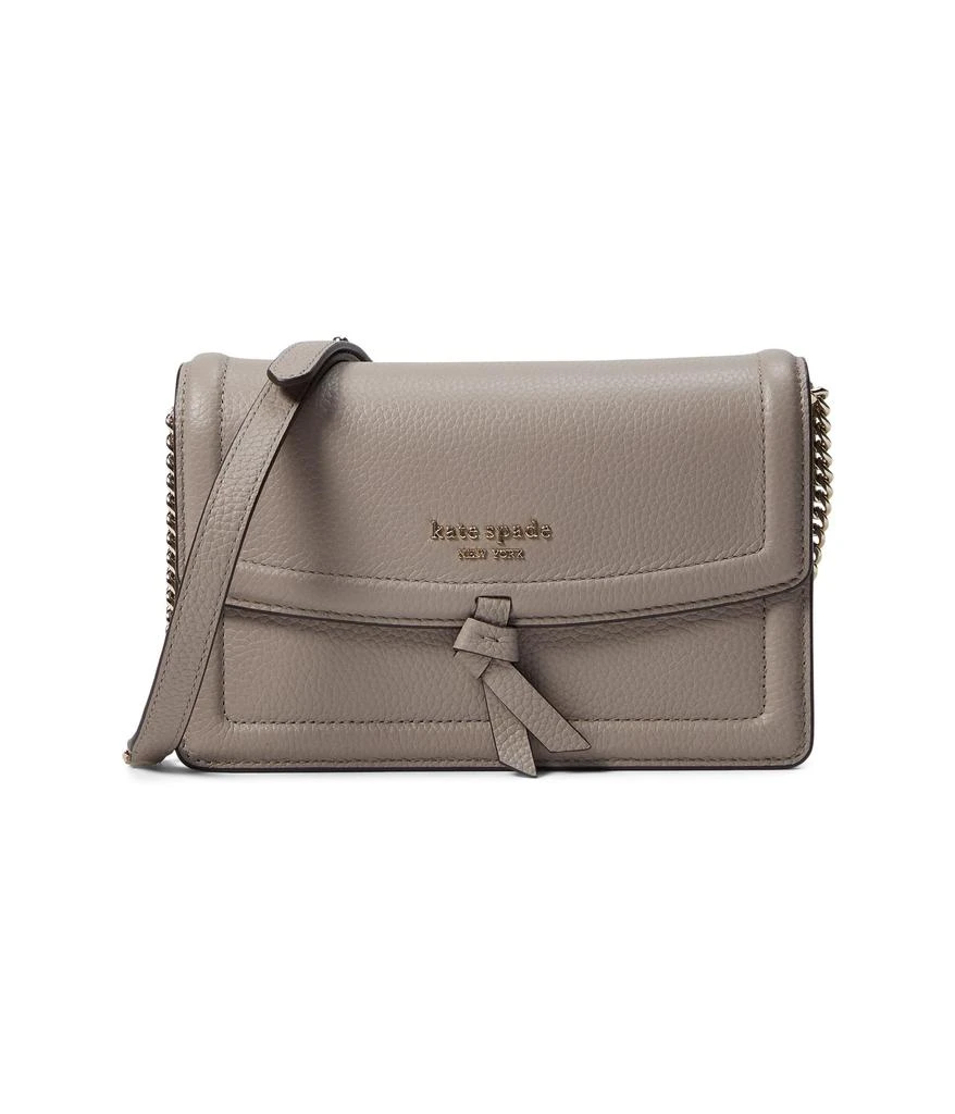 商品Kate Spade|Knott Pebbled Leather Flap Crossbody,价格¥1093,第1张图片