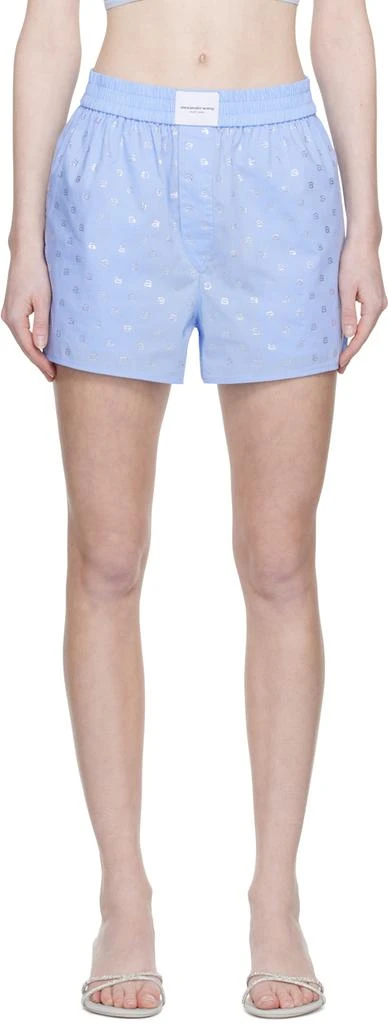 商品Alexander Wang|Blue Hotfix Boxer Shorts,价格¥1419,第1张图片