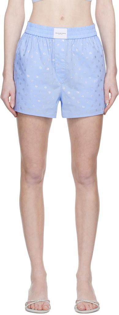 商品Alexander Wang|Blue Hotfix Boxer Shorts,价格¥4590,第1张图片