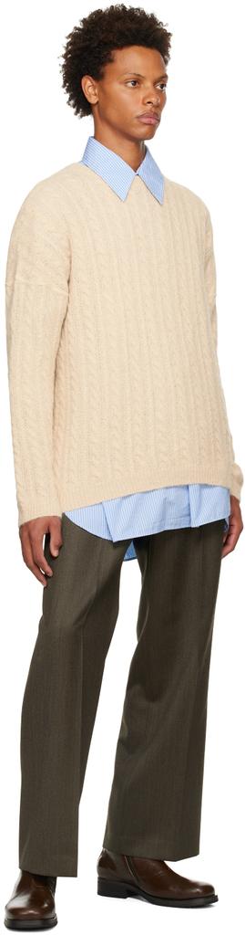 Beige Popover Sweater商品第4张图片规格展示