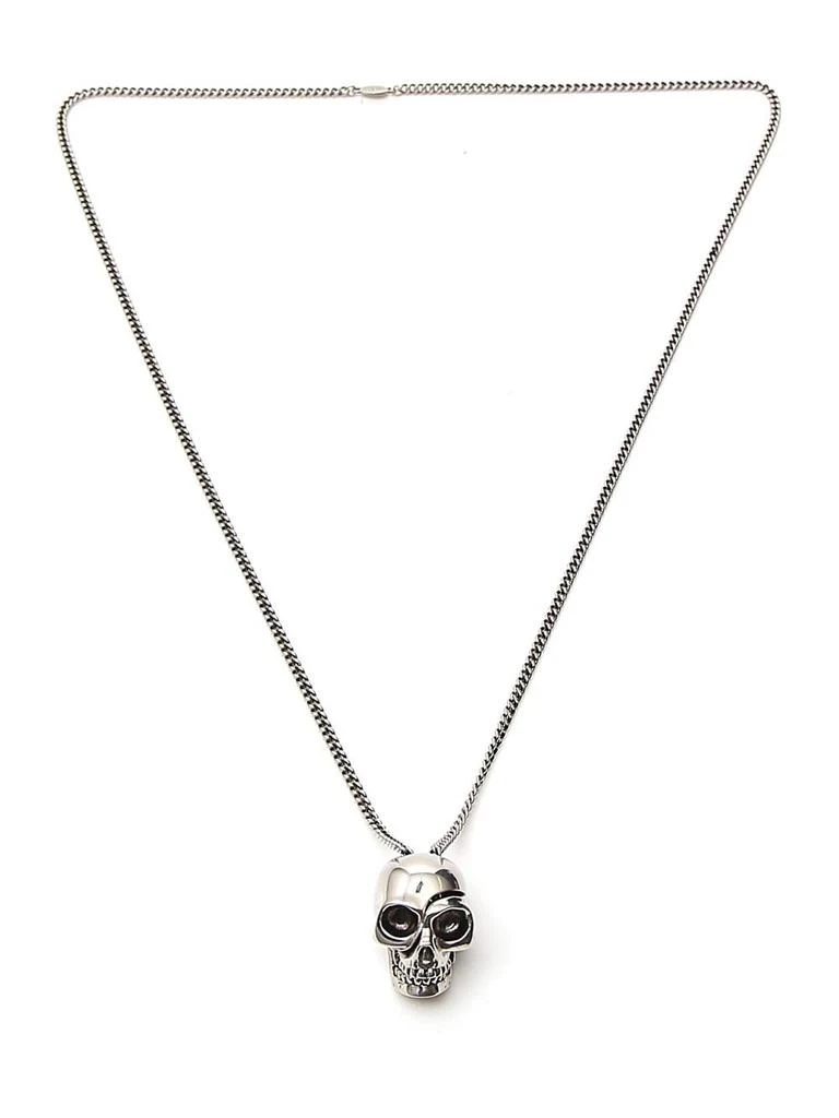 商品Alexander McQueen|Alexander McQueen Logo Plaque Chained Necklace,价格¥2158,第1张图片