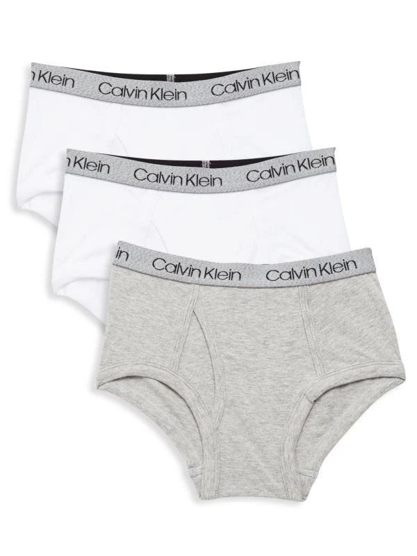 商品Calvin Klein|Boy's Three-Pack Briefs,价格¥98,第1张图片