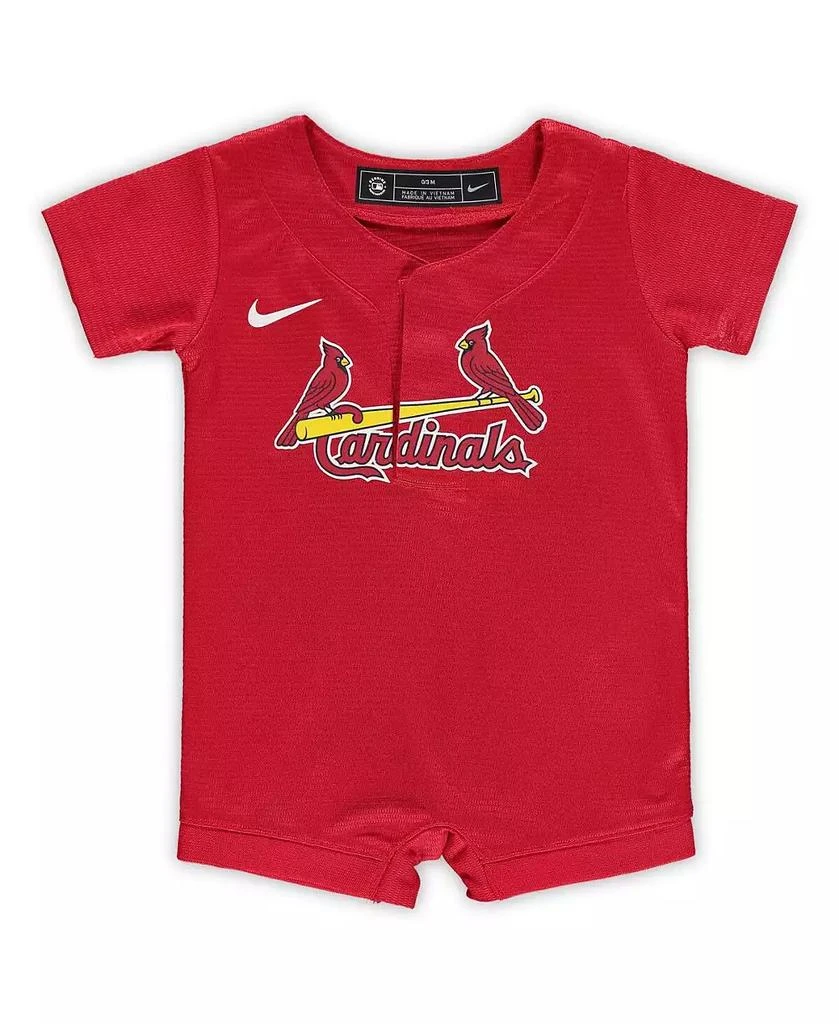 商品NIKE|Newborn and Infant Boys and Girls Red St. Louis Cardinals Official Jersey Romper,价格¥299,第1张图片