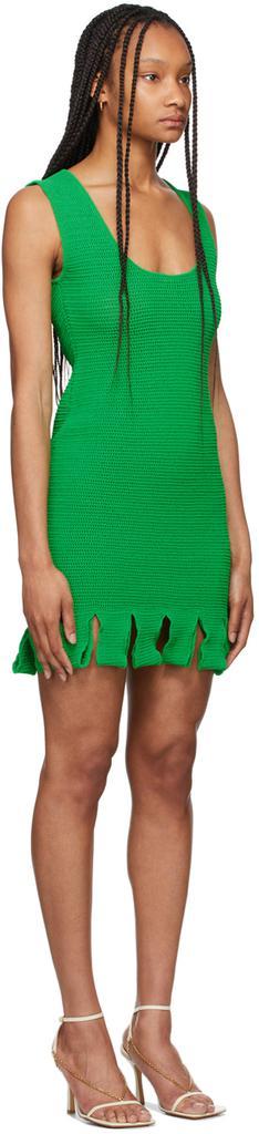 商品Bottega Veneta|绿色罗纹针织连衣裙,价格¥16053,第4张图片详细描述