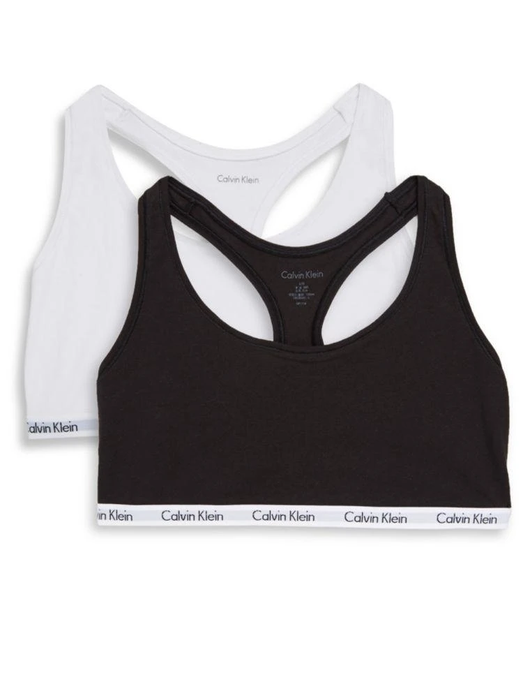 商品Calvin Klein|2-Pack Racerback Bralette,价格¥360,第1张图片