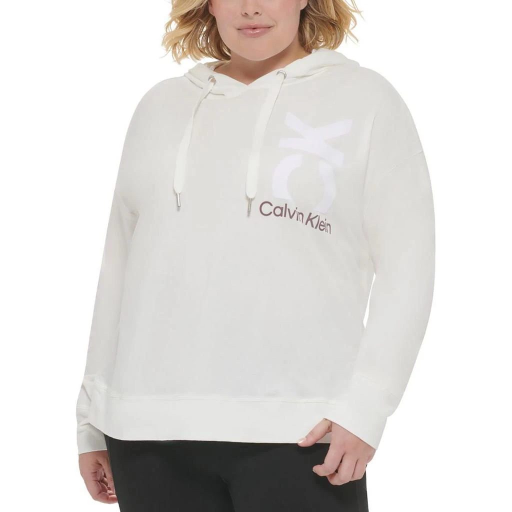 商品Calvin Klein|Calvin Klein Performance Womens Plus Athletic Pullover Hoodie,价格¥219,第2张图片详细描述