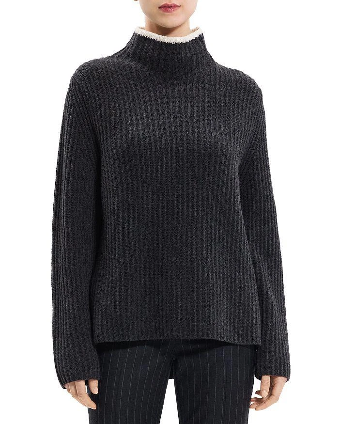 商品Theory|Karenia Wool & Cashmere Ribbed Sweater,价格¥3262,第4张图片详细描述