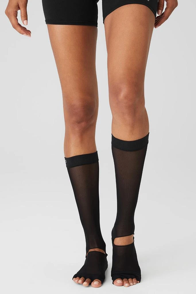 商品Alo|Women's Get Meshy Grip Sock - Black,价格¥256,第1张图片