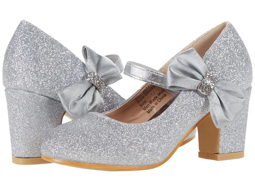 商品Badgley Mischka|Janelle Glitter Pump (Little Kid/Big Kid),价格¥487,第1张图片