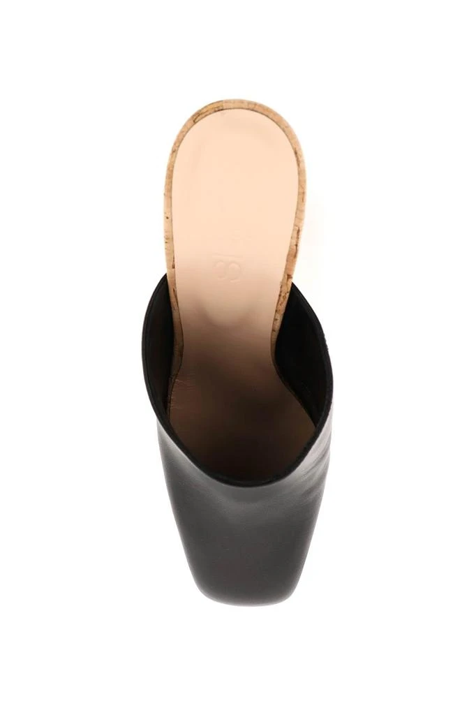 商品SI ROSSI|Si sergio rossi nappa and cork si rossi mules,价格¥3292,第2张图片详细描述