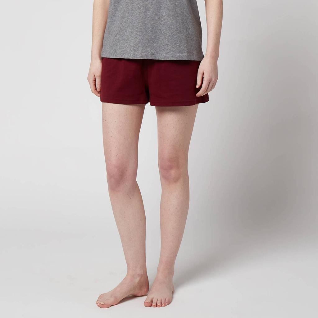 商品Tommy Hilfiger|Tommy Hilfiger Women's Sustainable T-Shirt And Shorts Set - Medium Grey HT/Deep Rouge,价格¥308,第6张图片详细描述