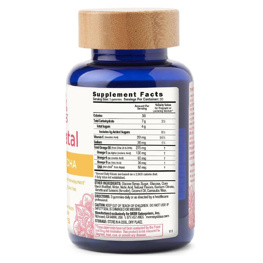 商品Mommy's Bliss|Prenatal Omega + DHA,价格¥171,第3张图片详细描述