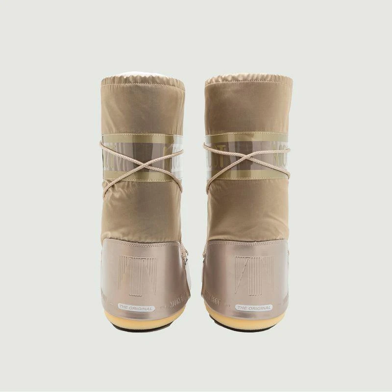 商品Moon Boot|Icon Glance Silver satin boots PLATINUM MOON BOOT,价格¥1609,第3张图片详细描述