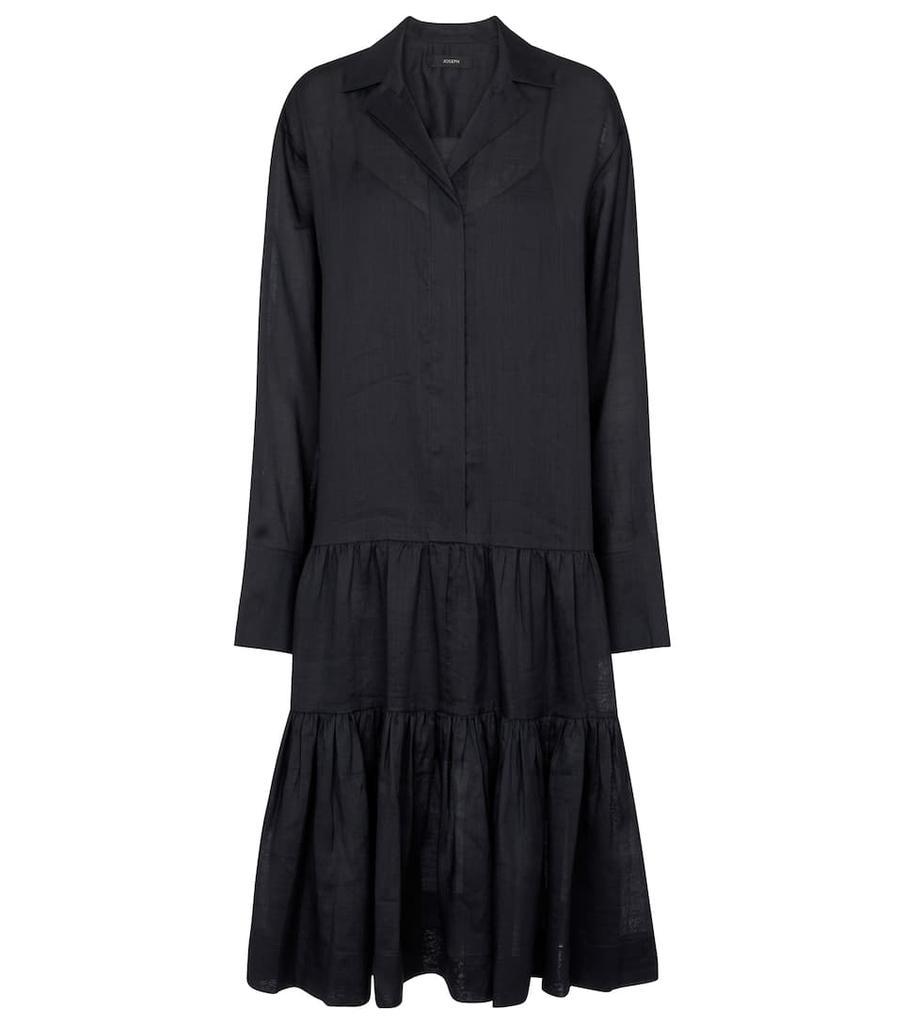商品Joseph|Dan苎麻纤维中长衬衫裙,价格¥2693,第1张图片