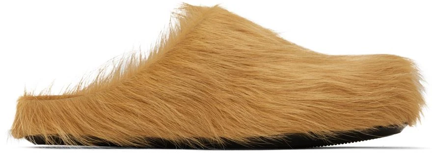 商品Marni|Beige Fussbett Sabot Loafers,价格¥6601,第1张图片