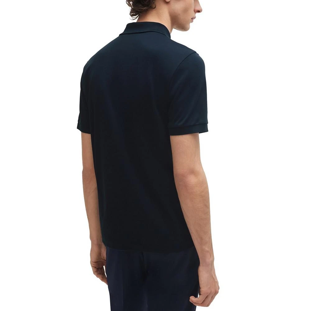 商品Hugo Boss|Men's Zip Placket Slim-Fit Polo Shirt,价格¥767,第2张图片详细描述