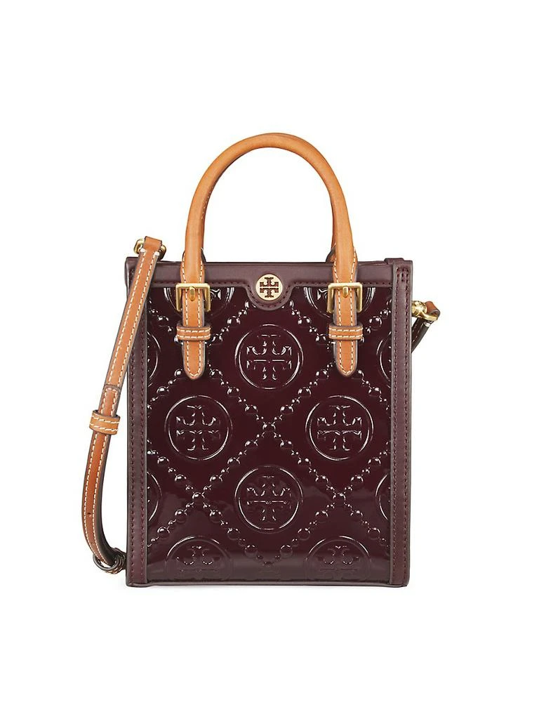 商品Tory Burch|Mini T-Monogram Embossed Leather Tote,价格¥3736,第1张图片