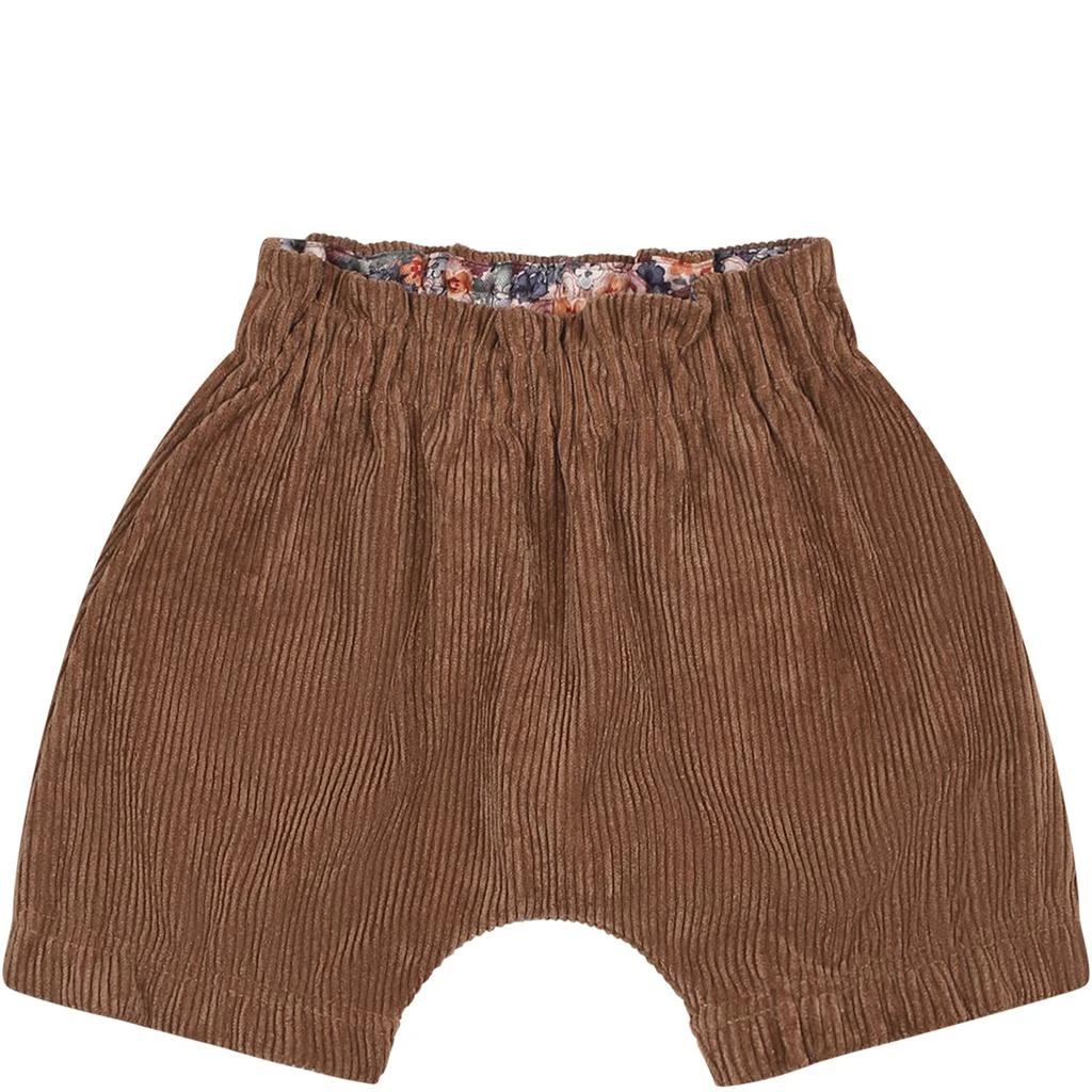 商品Caffe' d'Orzo|Brown Shorts For Baby Girl,价格¥656,第1张图片