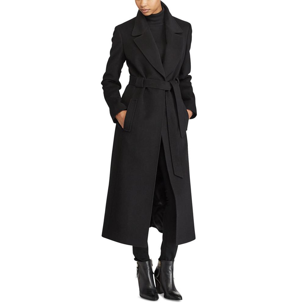 商品Ralph Lauren|Women's Belted Wrap Coat,价格¥2178,第1张图片