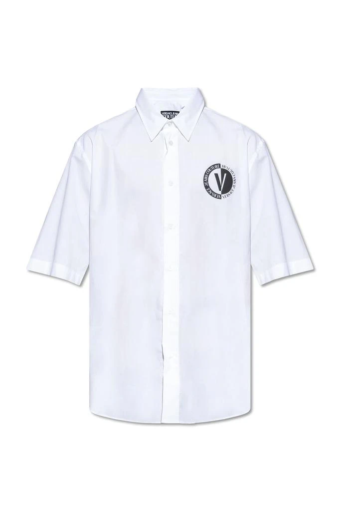 商品Versace|Versace Jeans Couture Logo Printed Short-Sleeved Shirt,价格¥713,第1张图片