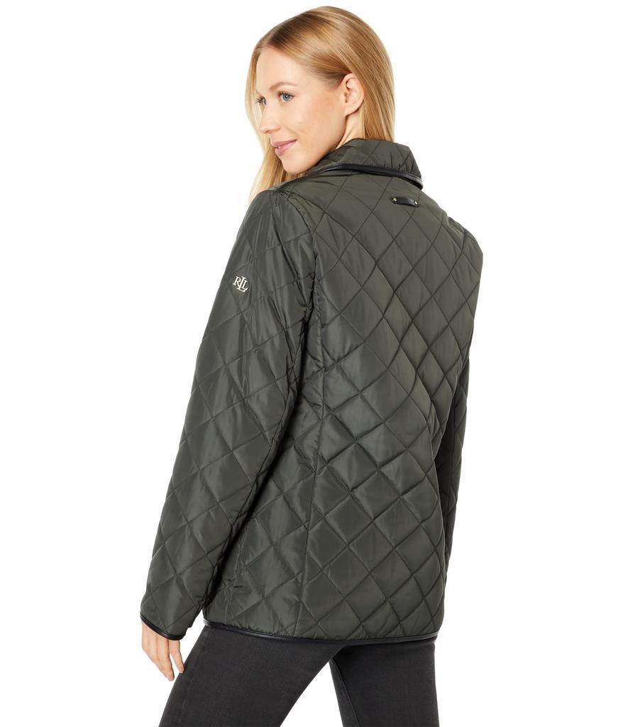 商品Ralph Lauren|Quilted Peacoat Jacket w/Trim,价格¥776,第4张图片详细描述