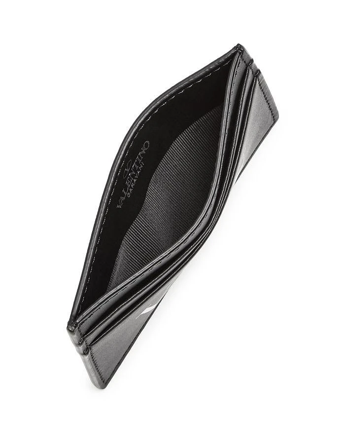 商品Valentino|Logo Print Small Leather Card Case,价格¥1400,第2张图片详细描述