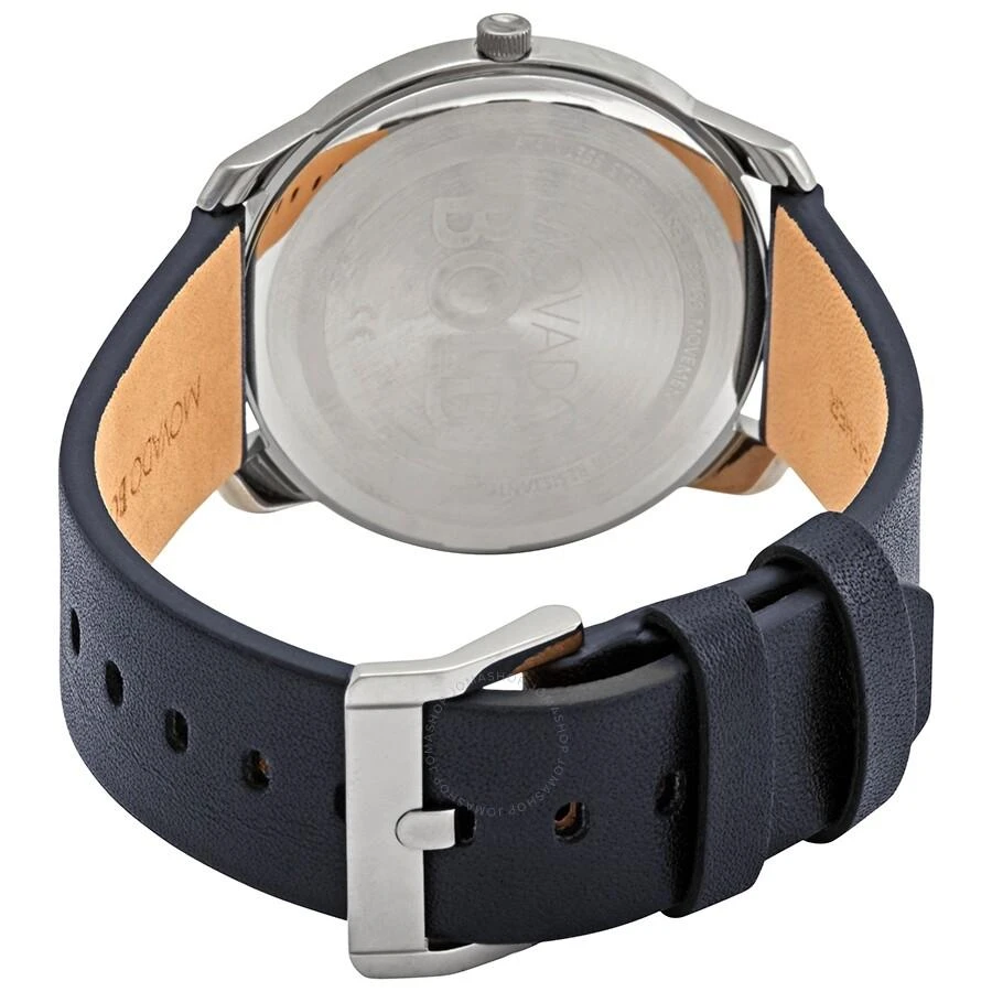 商品Movado|Bold Quartz Grey Dial Blue Leather Men's Watch 3600586,价格¥1473,第3张图片详细描述