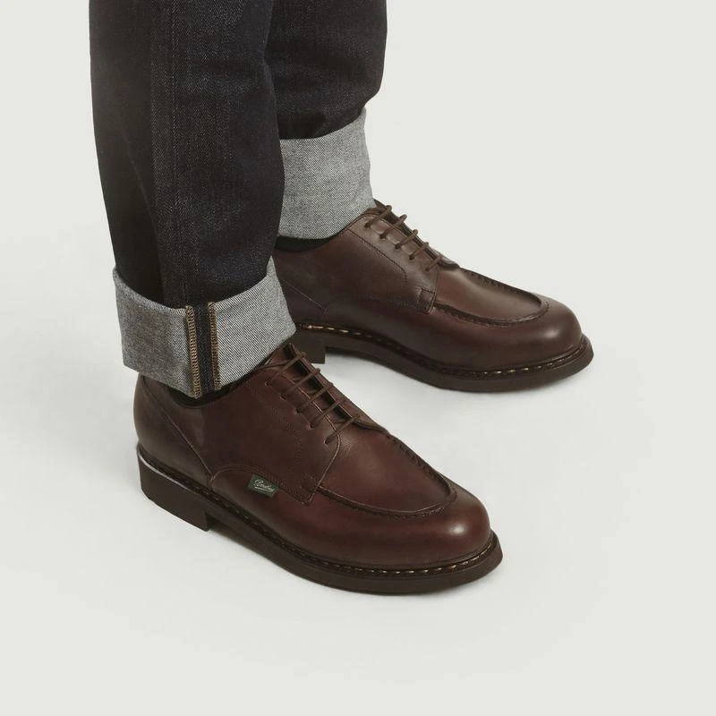 商品Paraboot|香波挪威缝手工男士休闲皮鞋德比鞋,价格¥3617,第2张图片详细描述