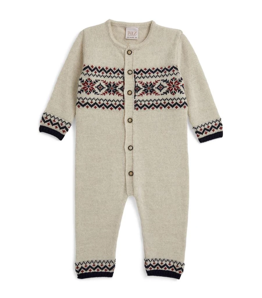 商品Paz Rodriguez|Knitted Navidad Playsuit (0-12 Months),价格¥1012,第1张图片